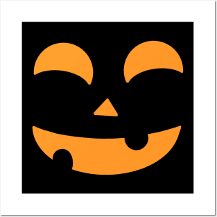 Happy pumpkin design Posters and Art